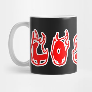 Loser red flames Mug